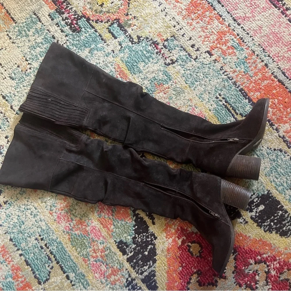 Jeffrey Campbell knee high womens suede boots size 6.5